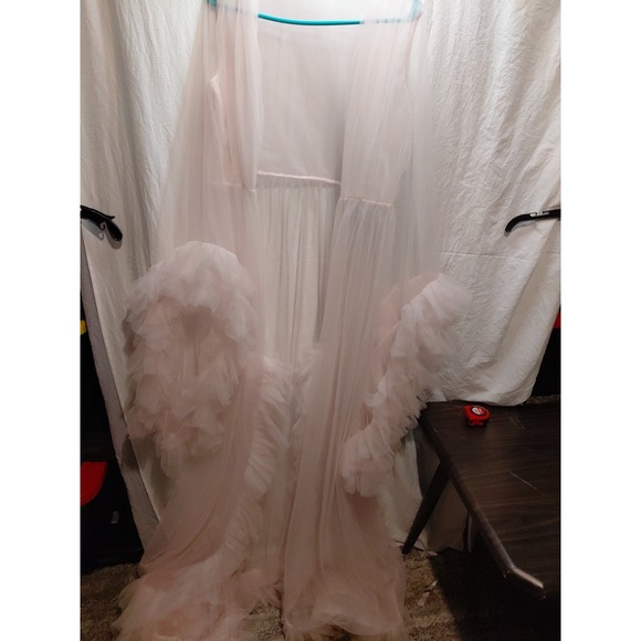 Unbranded Pink Size Small Oversized Women's Long Sleeve Maternity Robe Photoshot - Picture 10 of 13